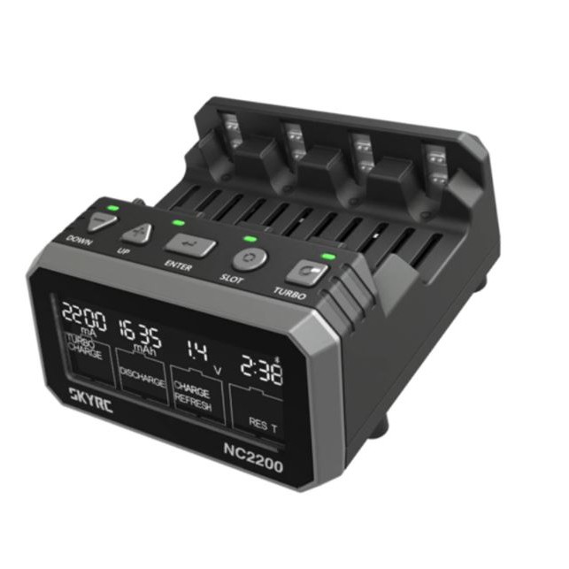 🎉ของแท้ ส่งจากไทย🎉 SkyRC NC2200 AA/AAA ที่ชาร์จถ่าน รางชาร์จถ่าน 4 ช่อง รองรับ NiMH/NiCD 12V/2.0A #NC2200