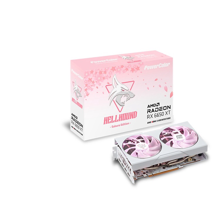 POWERCOLOR Hellhound Sakura AMD Radeon™ RX 6650 XT 8GB GDDR6( รับประกัน3ปี)