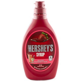 เฮอร์ชี่ส์สตรอเบอร์รี่ไซรัป 623กรัม Hersheys Strawberry Syrup 623 grams