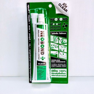 ซิลิโคนใส กาวตู้ปลา หลอดบีบ ซิลิโคนแท้ 100% NEOBOND ไม่มีกรด ไม่มีกลิ่น 100g.