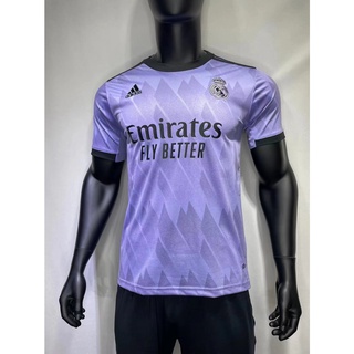 คุณภาพสูง 22/23 Jersey away เรอัลมาดริด เสื้อฟุตบอล เกรด AAA สีม่วง