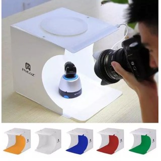 กล่องไฟสำหรับถ่ายสินค้าขนาดพกพา LED Lightbox Studio แถมฟรี!! ผ้าสปันสี 6 สี สำหรับเปลี่ยนแบล๊คกราว