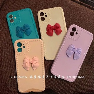 เคสมือถือกรณีที่โทรศัพท์กุทัณฑ์✸✢ins bow Huawei P30/P40PRO เคสโทรศัพท์มือถือ Glory 20/30/9X เคสแบบนิ่มรวมทุกอย่าง NOVA5/