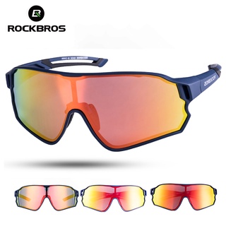 Rockbros แว่นตากันแดด UV400 เลนส์โพลาไรซ์ ป้องกันรังสียูวี น้ําหนักเบา สําหรับขี่จักรยาน จักรยานเสือภูเขา ทุกเพศ