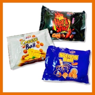 New‼️ขนมอบกรอบ Cheese ball/Hot Spicy ขนมชีสบอล 140g. 2รสชาติ