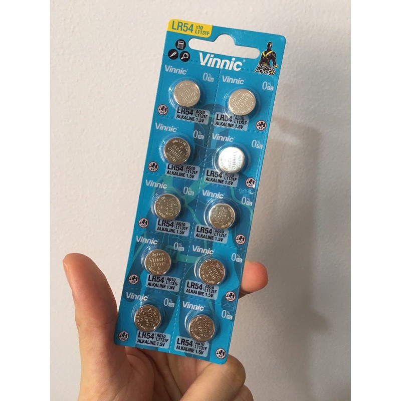 พุพองแบตเตอรี่ 10 L1131F LR54 AG10 1130 Vinnic