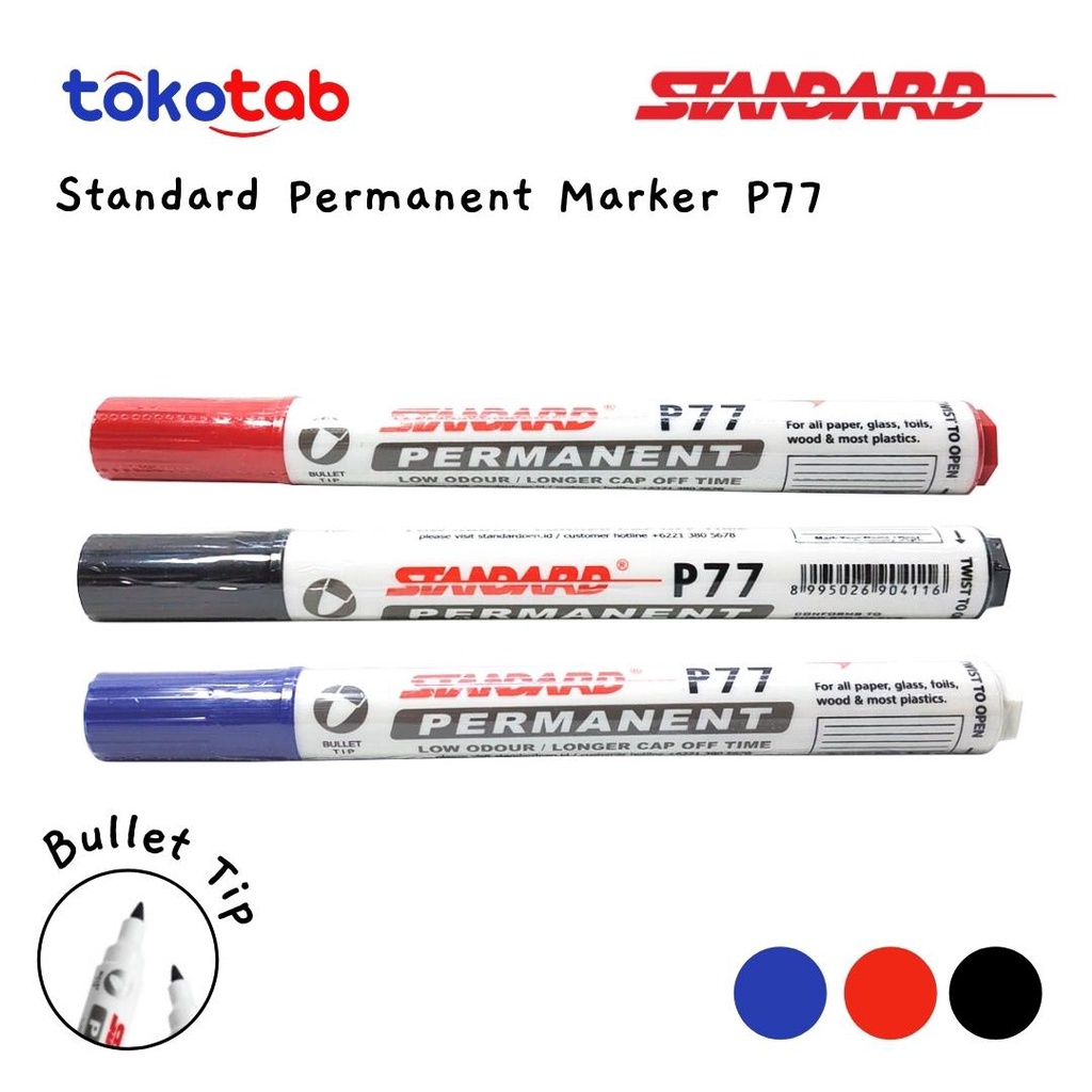 Tokotab - ปากกามาร์กเกอร์ถาวร STANDARD P77
