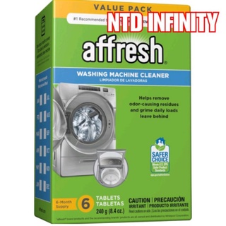 นำเข้า🇺🇸 ของแท้ (แบ่งจำหน่าย 1 ก้อน) Affresh Washing Machine Cleaner, Cleans Front Load and Top Load Washers