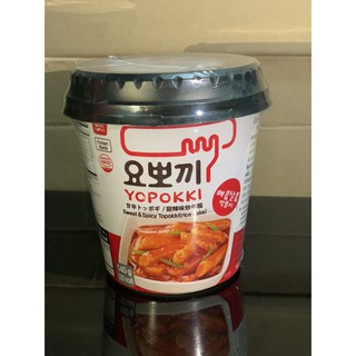 ต็อกป๊อกกิซอสเผ็ด Tokpokki Yopokki Sweet &amp; Spicy แบบถ้วย 140g สินค้ายอดนิยมจากเกาหลี