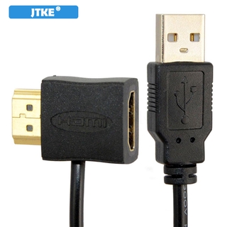 Jtke 0 . 5 ม. Hdmi Male To Female อะแดปเตอร์แปลงสายเคเบิ้ล Usb Hdmi