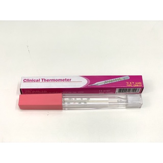 ปรอทวัดไข้ ปรอทแก้ววัดไข้ Clinical Thermometer พร้อมส่ง