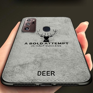 Samsung Galaxy Note 20 Ultra S20 Ultra S20 Plus Case Cloth Fabric Cases Sumsung Note10 Pro Note 8 9 S10 Plus S10 S8 S9 Plus S10+ S9+ S8+Silicone Deer Pattern Phone Cover Coque