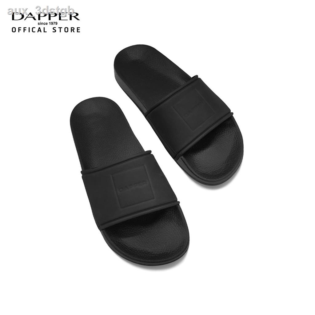 ✤✤✥DAPPER รองเท้าแตะแบบสวม Monochrome Pool Slide Sandals สีดำ (HSKB1636SL1)