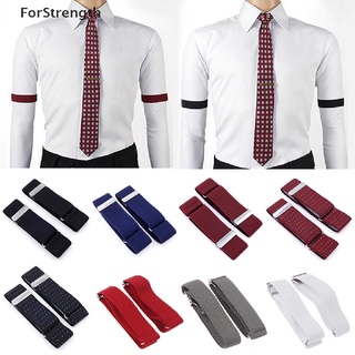 Forstrength สายรัดแขนเสื้อเชิ้ต แบบยืดหยุ่น ปรับได้ กันลื่น