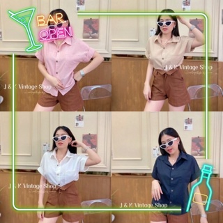 🔥Java wa shop🔥เสื้อเชิ้ต Freesize แขนเบิ้ล กระดุมหน้า รุ่นคลาสสิค ฮิตตลอดกาล เนื้อผ้าฝ้ายอย่างดี