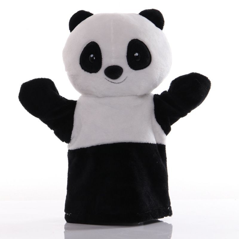 ตุ๊กตาหุ่นมือรูปการ์ตูนสัตว์ของเล่นเสริมการเรียนรู้เด็ก