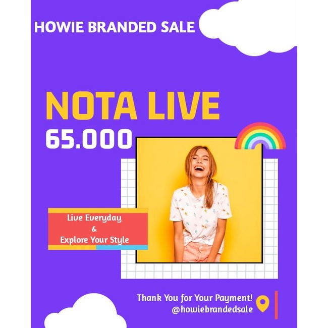 บันทึกสด Rp. 65,000*