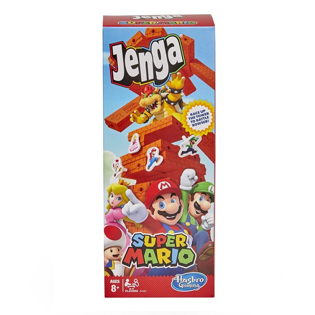 Hasbro Games Jenga Super Mario Edition Block Stacking Game Nach เกม ถอด