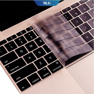 เคสคีย์บอร์ด TPU แบบใส 12 นิ้ว พร้อมจอแสดงผล Retina สําหรับ Macbook 2015-2019 Macbook 12 นิ้ว A1534 A1931 [GM]