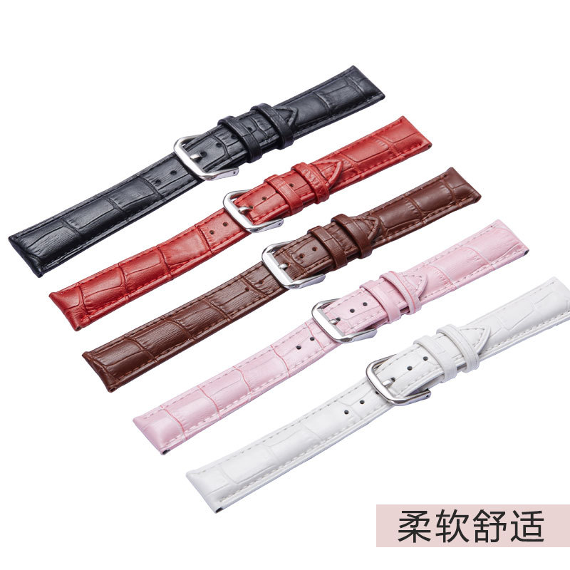 สายนาฬิกาข้อมือ สายหนังวัวแท้ สไตล์เรโทร ขนาด 12 มม. 14 มม. 16 มม. 18 มม. 19 มม. 20 มม. 21 มม. 22 มม. 24 มม.