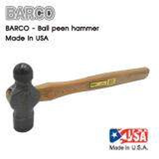 BARCO ค้อน หัวกลม หัวบอล ด้ามไม้ Made in USA 16 Oz No.04416