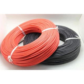 สายไฟอ่อน สีแดง เส้นผ่าศูนย์กลาง 1.2mm 28 AWG (ยาว 1 เมตร)