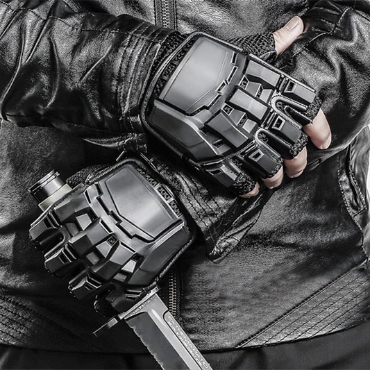 ถุงมือ SWAT ถุงมือแบบครึ่งนิ้วสำหรับทหาร