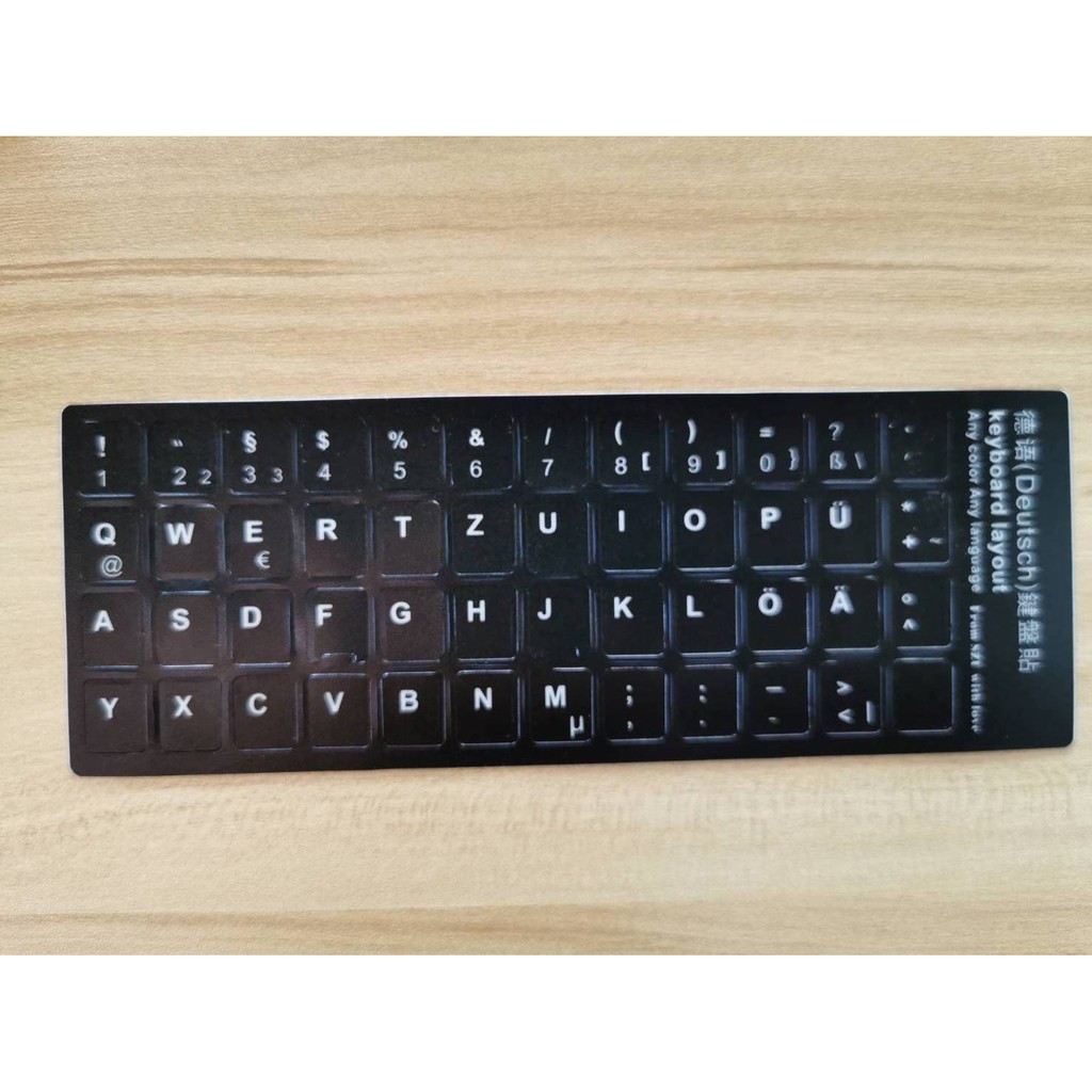 สติกเกอร์ ติดคีย์บอร์ด sticker keyboard ภาษา เกาหลี, เยอรมัน, ฝรั่งเศษ, รัสเชีย, ญี่ปุ่น