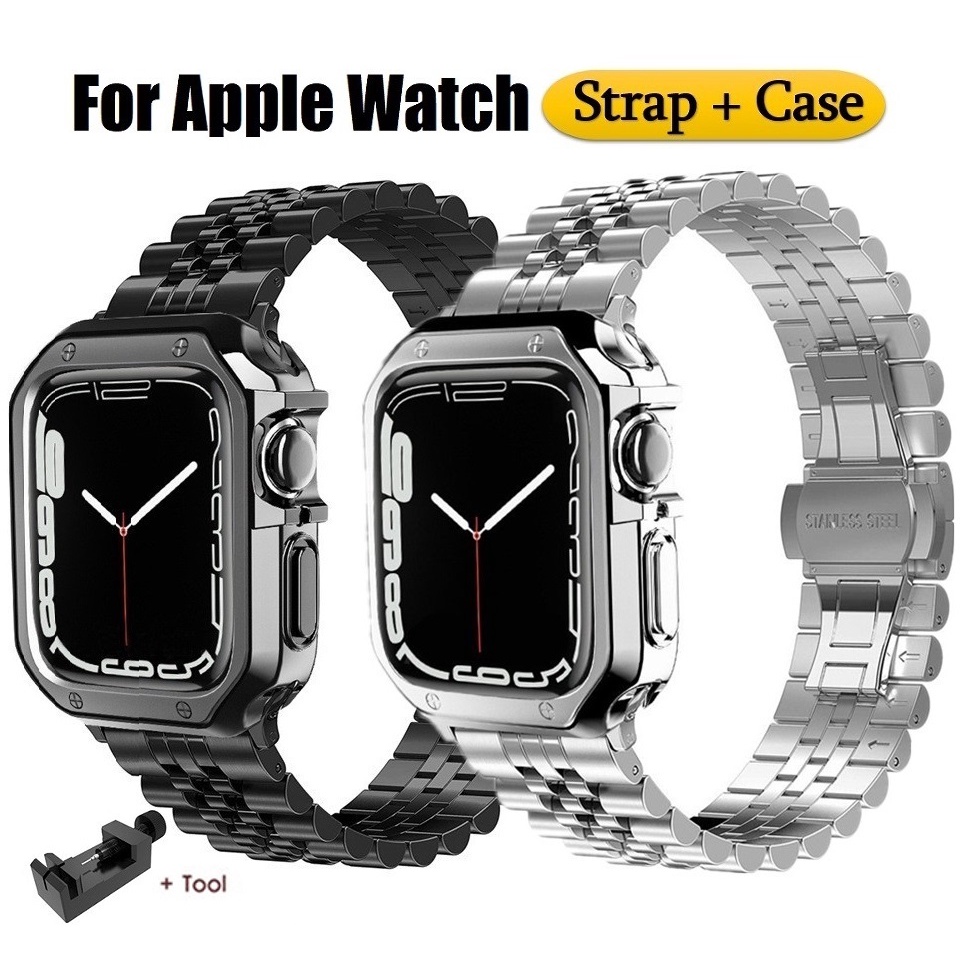 สายนาฬิกาข้อมือ สเตนเลส แบบนิ่ม หรูหรา สําหรับ สาย applewatch สายนาฬิกา Series 8 7 6 se 5 4 3 2 ขนาด 41 มม. 45 มม. 49 มม. 38 มม. 40 มม. 42 มม. 44 มม. สายนาฬิกา applewatch