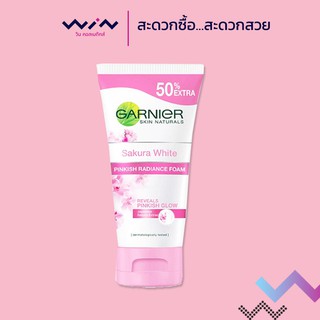 Garnier การ์นิเย่ ซากุระ ไวท์ พิงคิช โฟม 150 มล.