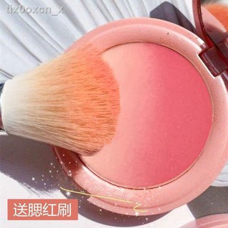 ❏♨☈[ส่งแปรงปัดแก้ม] NOVO Blush Highlighter Three-in-One Repair Waterproof Natural Fine Flash Net Red Cheek Red plate rou