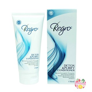 Regro Detox &amp; Purify Conditioner 170 ml รีโกร ครีมนวดบำรุงผม สูตรดีท็อกซ์