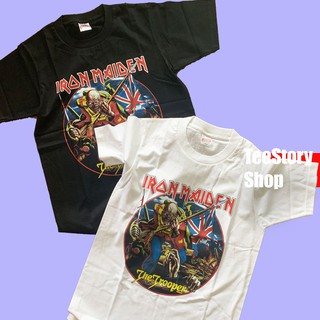 เสื้อยืดผ้าฝ้ายพรีเมี่ยมเสื้อIron Maiden เสื้อวงดนตรีเท่ๆไม่เหมือนใคร ใส่สบาย ผ้านิ่ม