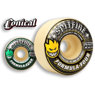 Spitfire | 54mm/56mm 99A Formula Four Conical Yellow Wheels Skateboard