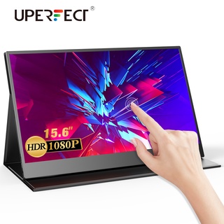 UPERFECT【ส่งจากประเทศไทย】หน้าจอสัมผัสแบบพกพา 15.6 นิ้วหน้าจอพกพา 1080p และแสงมุมกว้างสำหรับ ps4/xbox