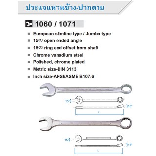 KINGTONY ประแจแหวนข้าง-ปากตาย (ขนาด #5.5-#24)