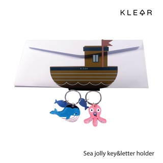 KlearObject Sea jolly key&amp;letter holder ที่ห้อยพวงกุญแจ ที่ใส่ซองจดหมาย โปสการ์ด กระดาษโน๊ต ติดผนัง อะคริลิค : K304