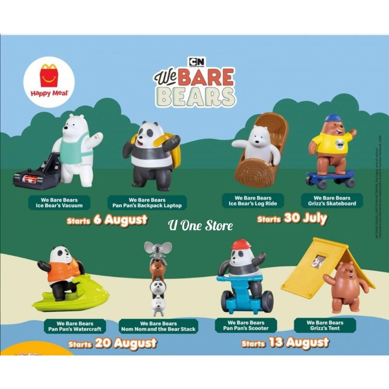 Mcdonals happy meal ของเล่น mcd cn เราหมีเปลือย