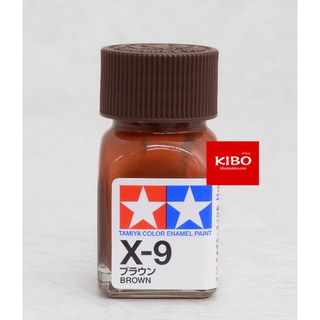 สีสูตรอีนาเมล TAMIYA X-9 Brown (10 Ml)