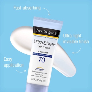 Neutrogena Ultra Sheer Dry-Touch Sunscreen SPF70 (88ml.)