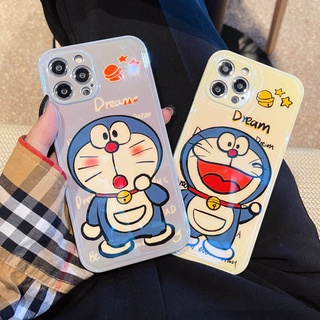 น่ารัก การ์ตูน โดเรมอน เคส iPhone 13 pro max 12 pro max 12 mini 11 pro max เคสมือถือ เคส ไอโฟน ip 7p 8plus 7plus 7 8 xr xs x max case บลูเรย์ หญิง หญิง ยางทำจากซิลิคอน รุ่นคู่ นิ่ม เคส