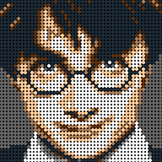 joker pixel art template