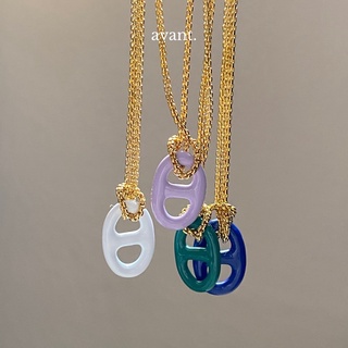 [ลดอีก 25% ใส่โค้ด 7FASH25SKAM] avantgarde.bkk 🥤Soda tabs (enamel) necklace ตัวจี้ดีไซน์ผูกกับสร้อย (brass+18K)