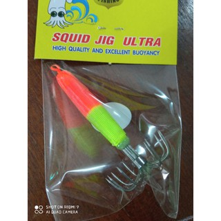 โยจิ๊กเรืองแสงสำหรับตกหมึก ขนาด 25กรัม squid jig ultra