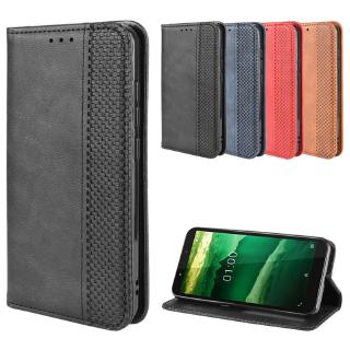 เคสโทรศัพท์มือถือหนัง pu มีแม่เหล็กสําหรับ nokia c 1