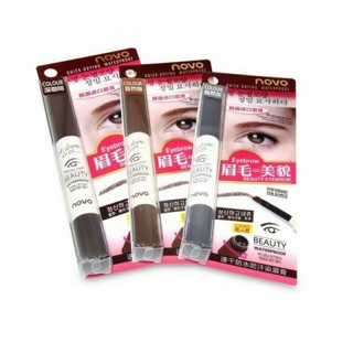 Novo Eyebrow Cream 3ml. โนโว เจลเขียนคิ้วน้ำจากเกาหลี  คิ้วสวยดูมีมิติ