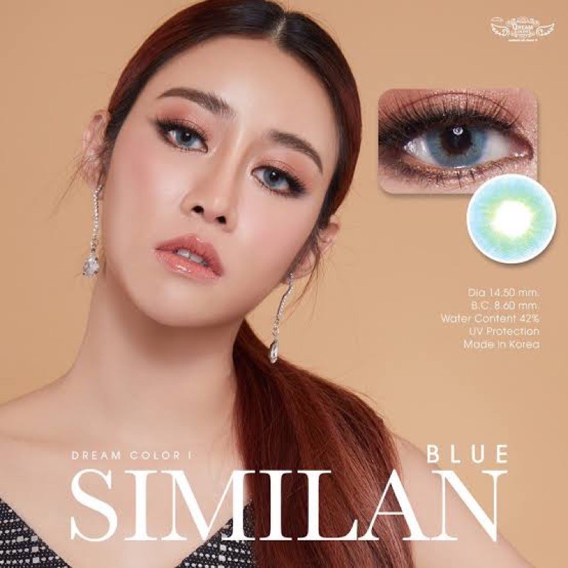 Similan blue สีฟ้า | dream color 1 *สายตาปกติ* คอนแทคเลนส์