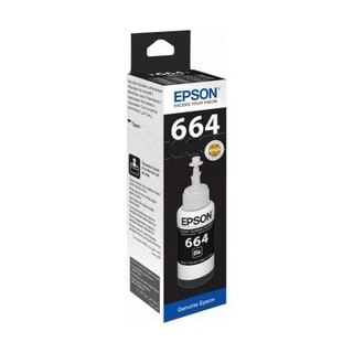 EPSON 664BK  หมึกแท้ชนิดเติม หมึกสีดำ