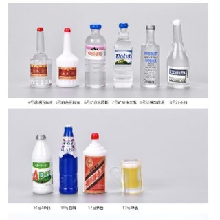 ของจิ๋ว - โมเดลขวดน้ำดื่มจิ๋วหลายแบบ สำหรับตกแต่งงานประดิษฐ์