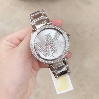 พร้อมส่ง❗️แท้💯🇺🇸 Michael Kors Parker Womens Silver Glitz MK